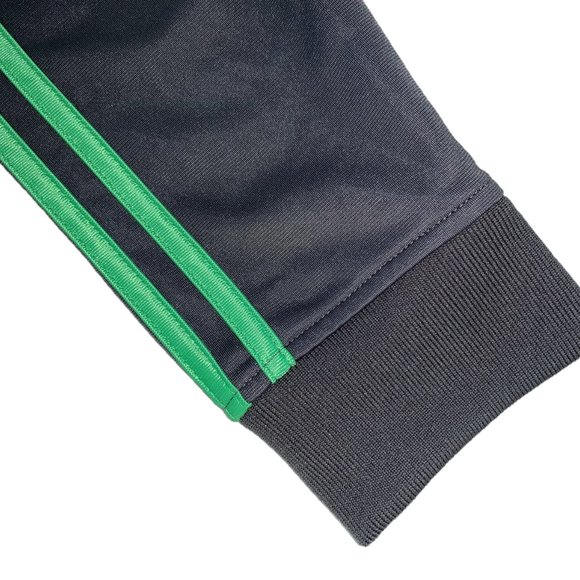 Men's Adidas Tracksuit Top Gray Green Fleece Size XL Sweat Suit - Picture 6 of 10